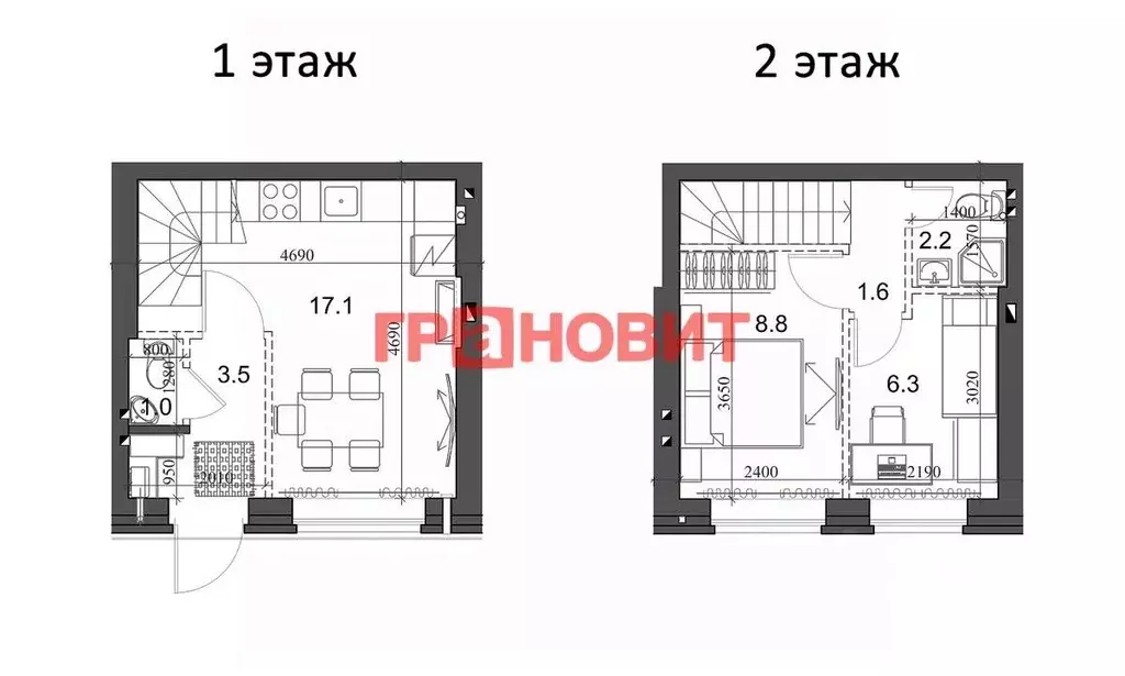 2-к кв. Новосибирская область, Новосибирский район, Мичуринский ... - Фото 1