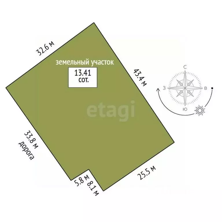 Участок в Смоленская область, Смоленск ш. Рославльское, 7 (13.5 сот.) - Фото 2