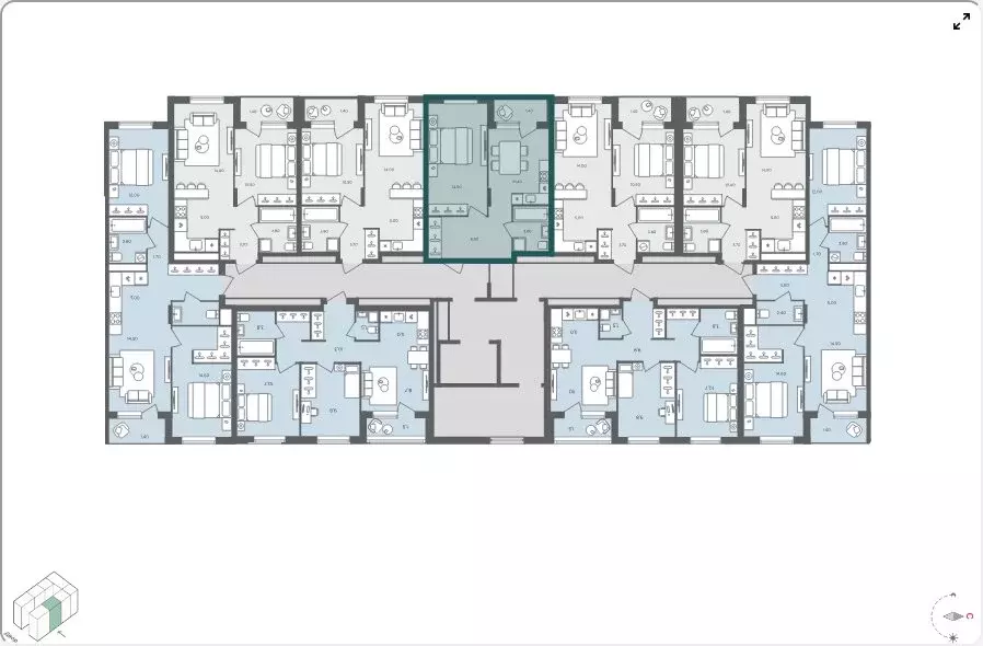 1-комнатная квартира: село Перхушково, микрорайон Равновесие, 5 (37.7 ... - Фото 2