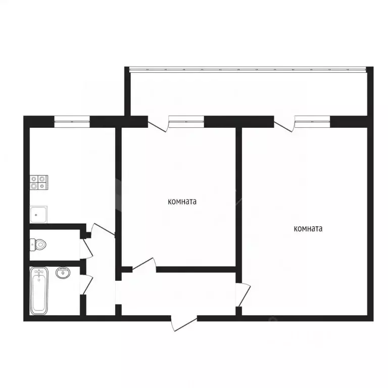 2-к кв. Тюменская область, Тюмень Юганский проезд, 11 (53.1 м) - Фото 2