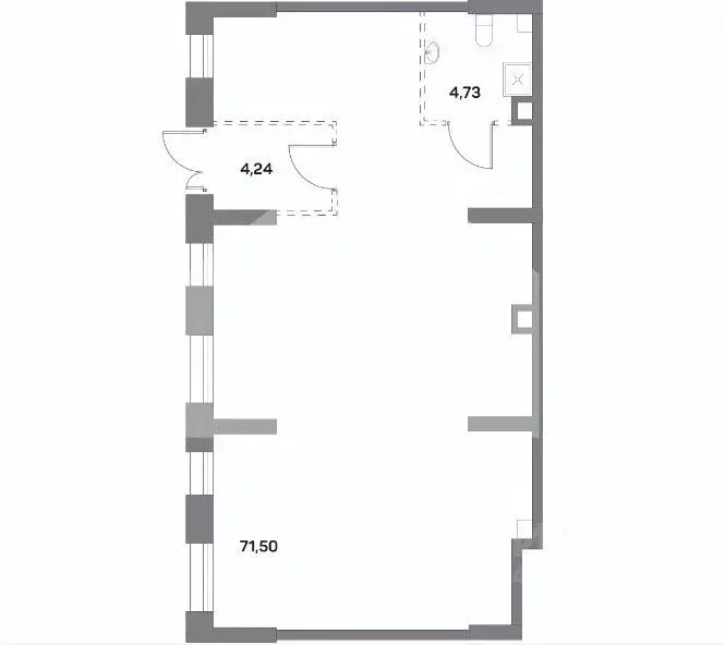 Торговая площадь в Москва Рязанский просп., 2С25 (80 м) - Фото 2