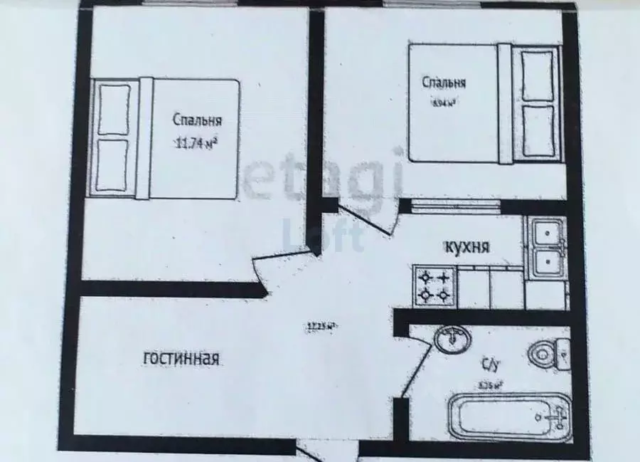 2-к кв. Краснодарский край, Краснодар ул. Им. Героя Яцкова И.В., 1/10 ... - Фото 1