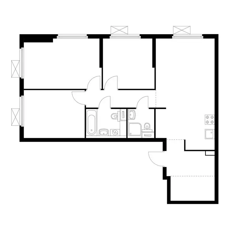 3-комнатная квартира: Москва, Северо-Восточный округ, район Отрадное, ... - Фото 1