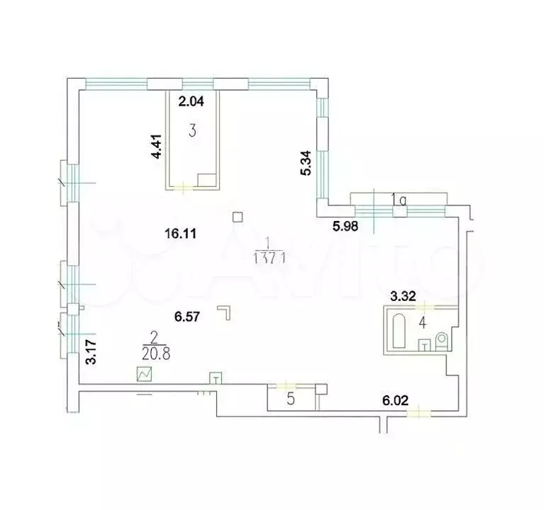 5-к. квартира, 175 м, 5/6 эт. - Фото 0