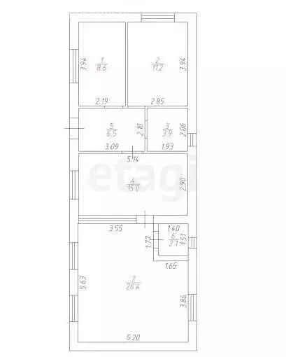 Дом в посёлок Российский, Аляскинская улица, 40/2 (78 м) - Фото 2