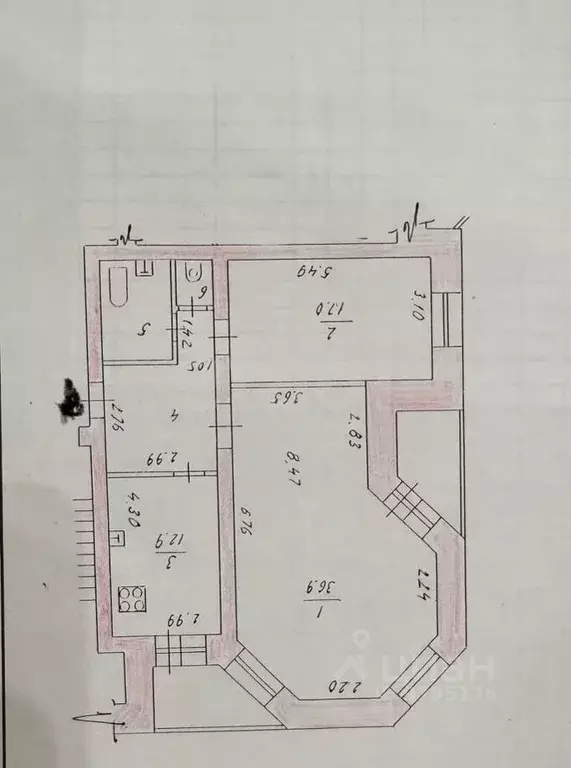 3-к кв. Татарстан, Казань ул. Четаева, 4 (82.4 м) - Фото 1