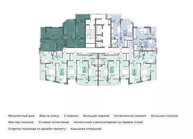 3-к кв. Саратовская область, Балаково Комсомольская ул., 65 (79.8 м) - Фото 1