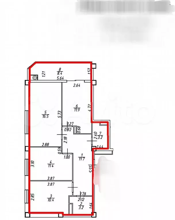 3-к. квартира, 77 м, 4/9 эт. - Фото 0