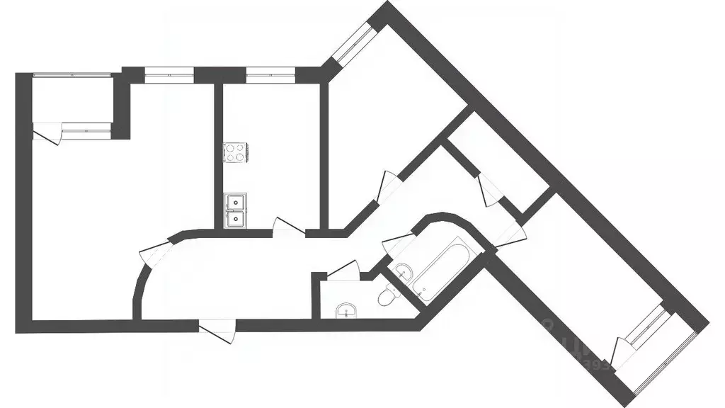 3-к кв. Тюменская область, Тюмень Сургутская ул., 11к4 (97.6 м) - Фото 1