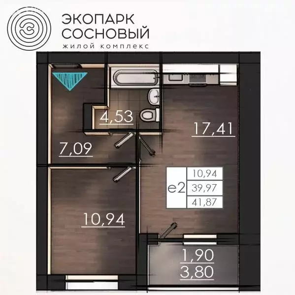 1-комнатная квартира: Пермь, улица Борцов Революции, 1А (40 м) - Фото 1