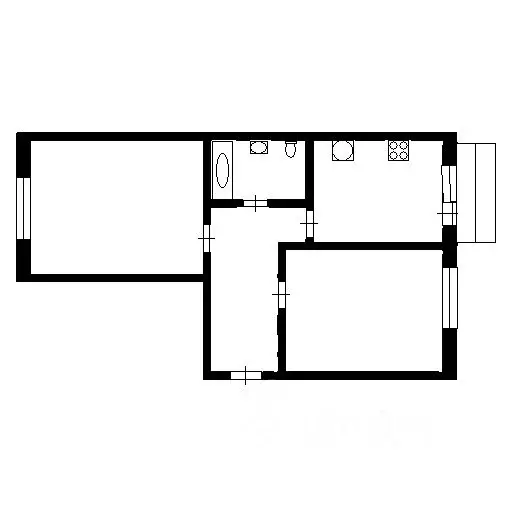 2-к кв. Коми, Ухта Интернациональная ул., 33 (48.0 м) - Фото 1