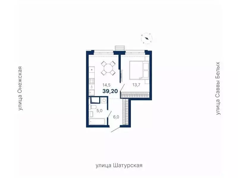 1-к кв. Свердловская область, Екатеринбург ул. Шатурская (39.2 м) - Фото 0