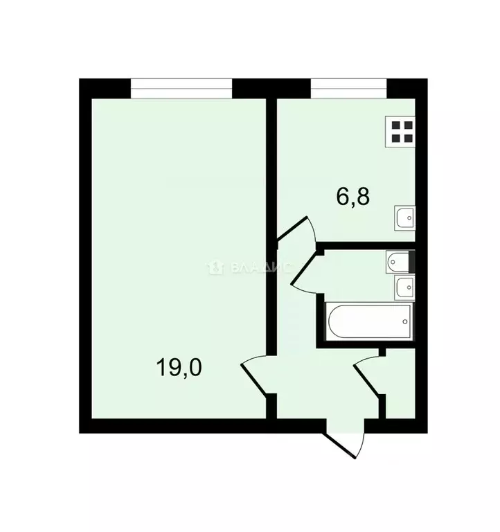 1-к кв. Москва ул. Красный Казанец, 15К1 (33.0 м) - Фото 1