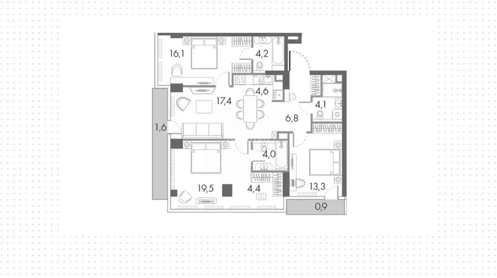 4-к кв. Москва Кутузовский проезд, 16А/1 (96.9 м) - Фото 0