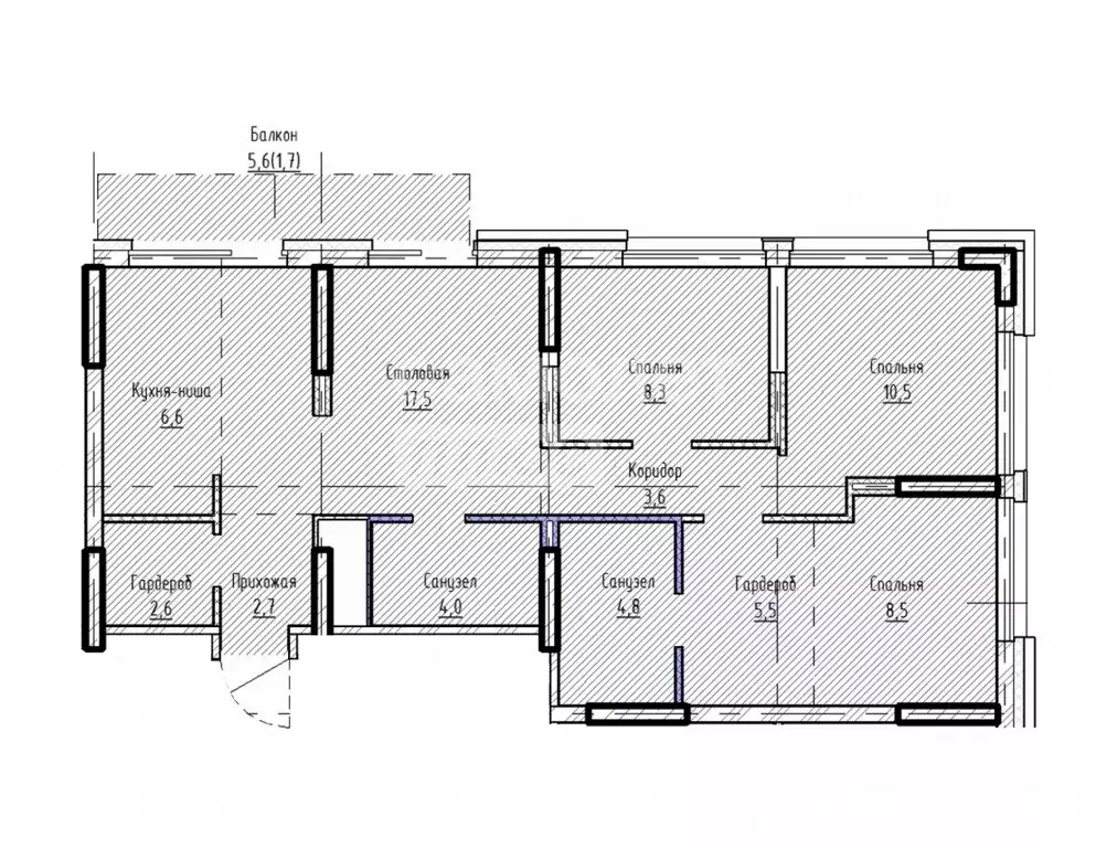 3-комнатная квартира: Москва, ЮВАО, Нижегородский район, ЖК Квартал ... - Фото 1