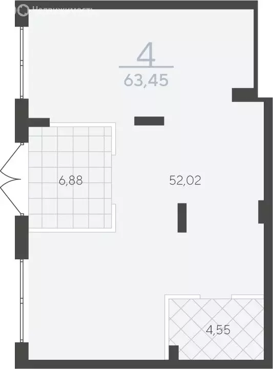 Офис (64.3 м) - Фото 2