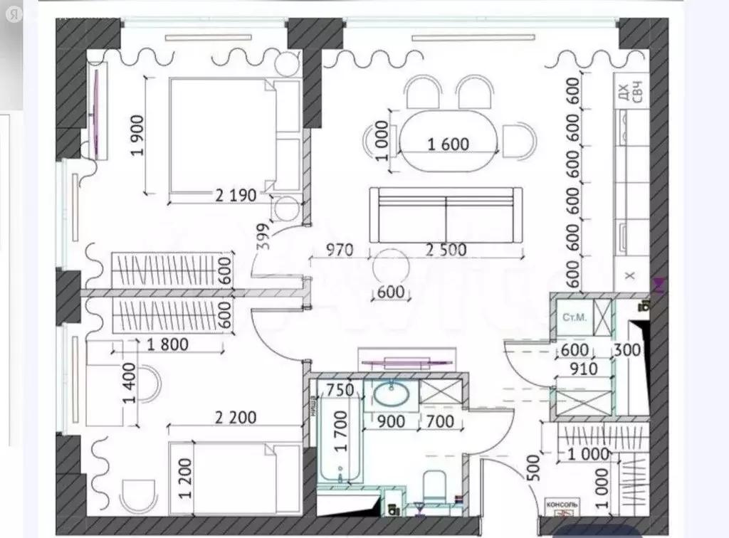 3-комнатная квартира: Москва, Шмитовский проезд, 39к6 (66 м) - Фото 1