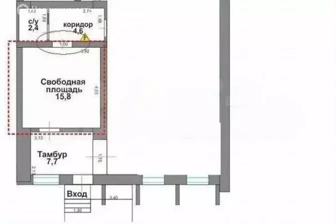 Помещение свободного назначения (15.7 м) - Фото 1