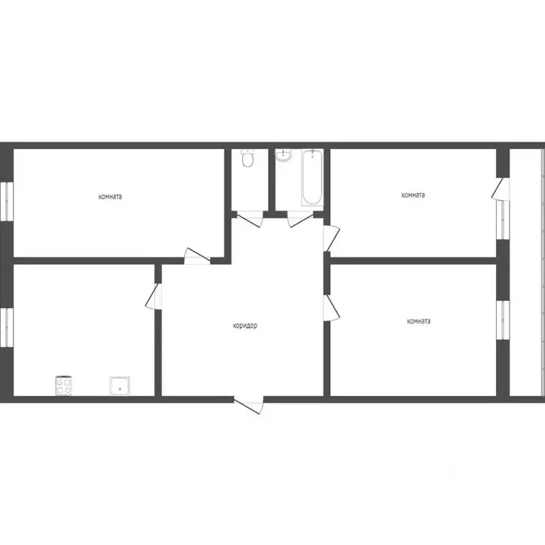 3-к кв. Иркутская область, Братск ул. Крупской, 27 (65.2 м) - Фото 1