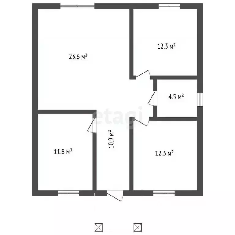 Дом в Воронежская область, Новоусманский район, с. Бабяково Молодежная ... - Фото 1