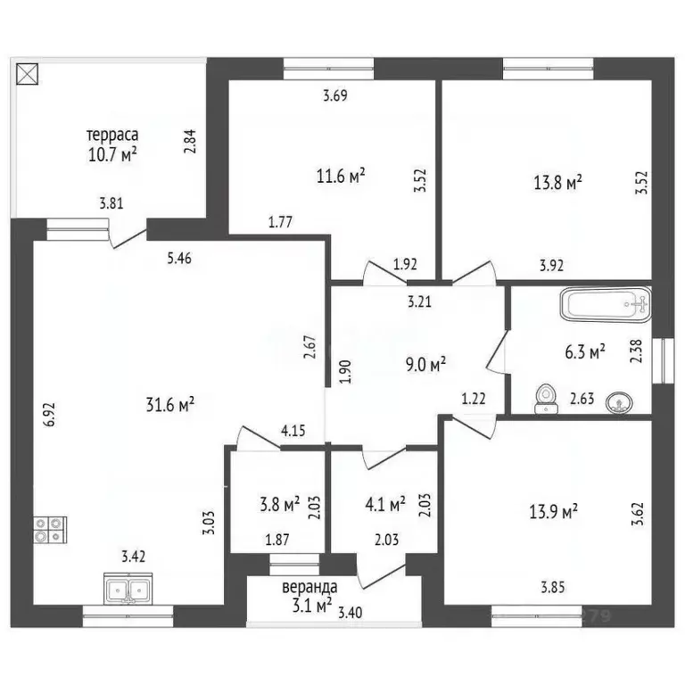 Дом в Белгородская область, Белгородский район, Новосадовское с/пос, ... - Фото 1
