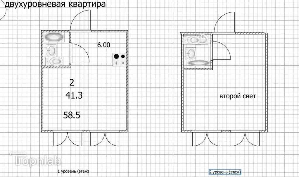 2-к кв. Башкортостан, Уфа Революционная ул., 98/2 (59.0 м) - Фото 2