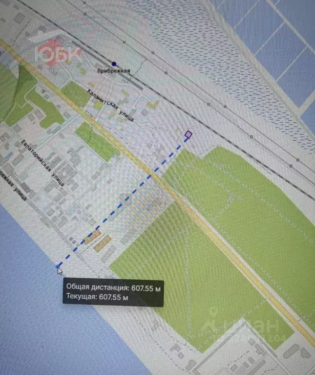 Участок в Крым, Сакский район, Лесновское с/пос, с. Прибрежное ул. ... - Фото 2