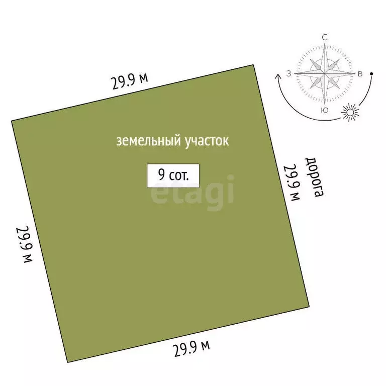 Участок в Тюменский муниципальный округ, село Луговое (9 м) - Фото 0