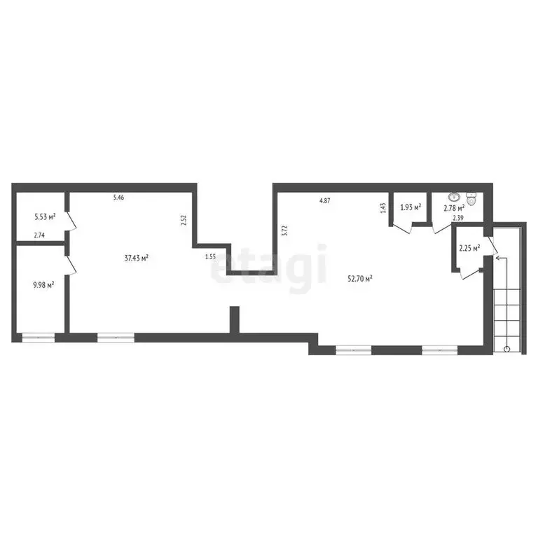 Помещение свободного назначения (115.4 м) - Фото 1