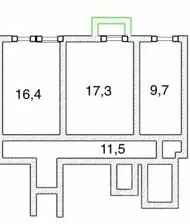 2-к кв. Москва просп. Мира, 76 (60.2 м) - Фото 2