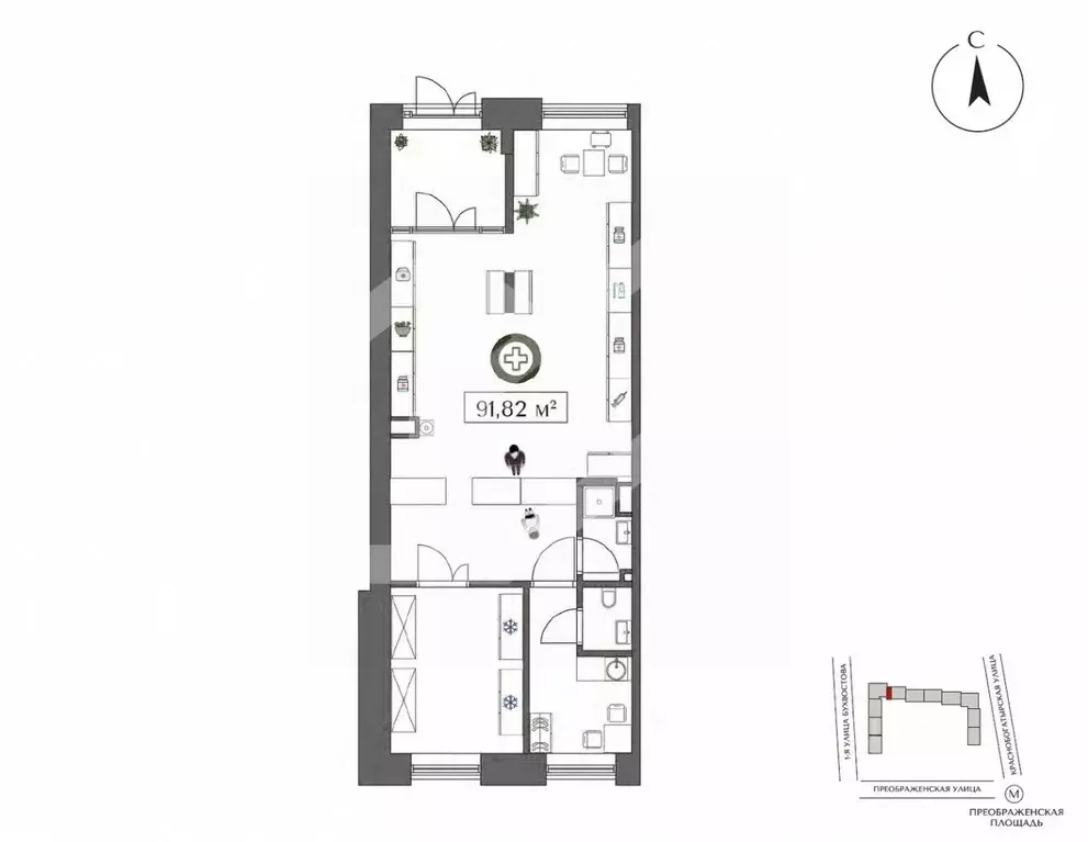 Торговая площадь в Москва ул. 1-я Бухвостова, 2к3 (93 м) - Фото 2
