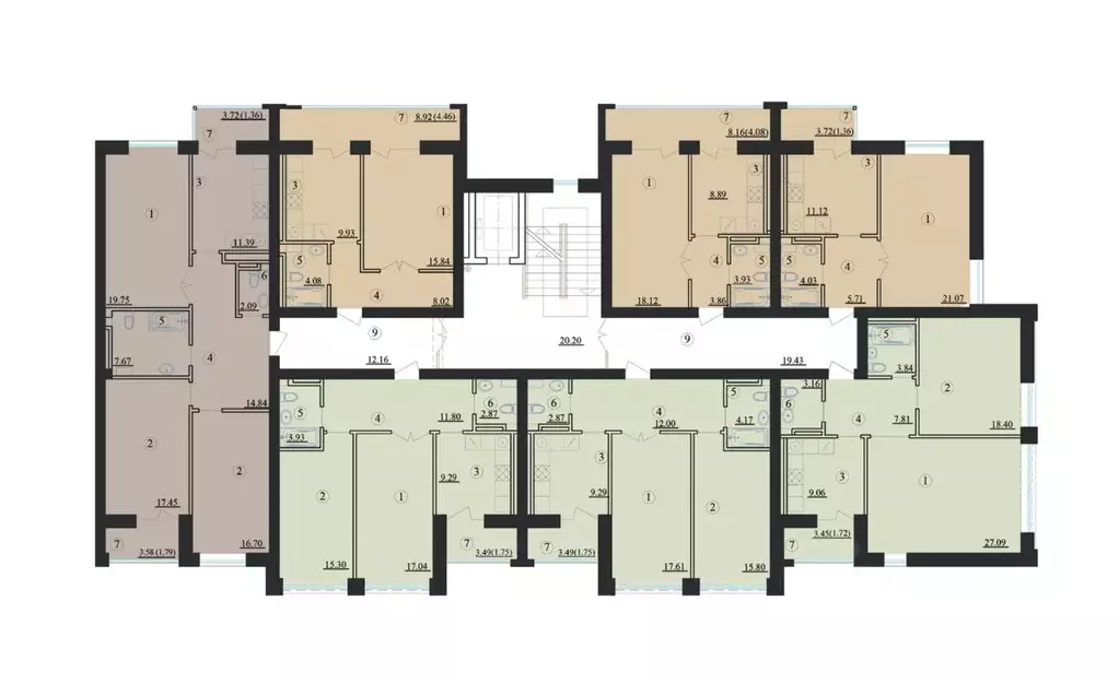 2-к кв. Северная Осетия, Владикавказ Весенняя ул. (63.49 м) - Фото 2