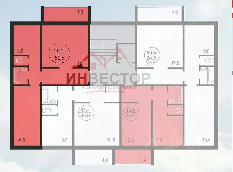 2-к кв. Челябинская область, Челябинск ул. Трашутина, 25 (56.5 м) - Фото 1