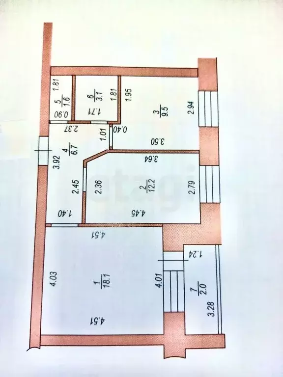 2-к кв. Татарстан, Казань ул. Толбухина, 5 (51.2 м) - Фото 2