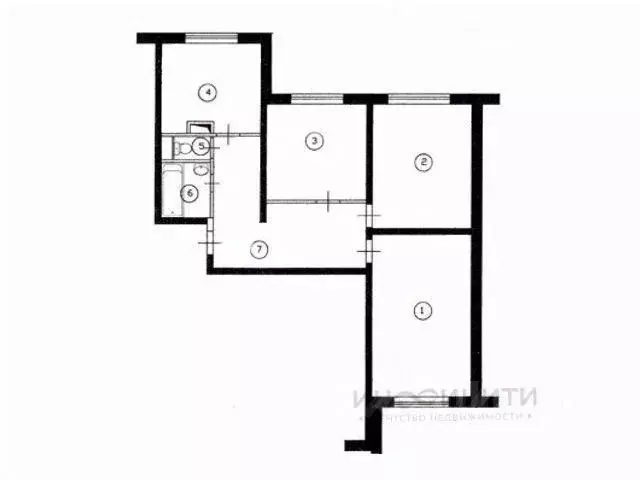 3-к кв. Москва Солдатский пер., 8 (74.1 м) - Фото 2