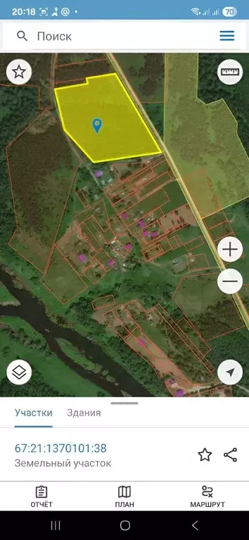 Участок в Смоленская область, Угранский муниципальный округ, ... - Фото 0