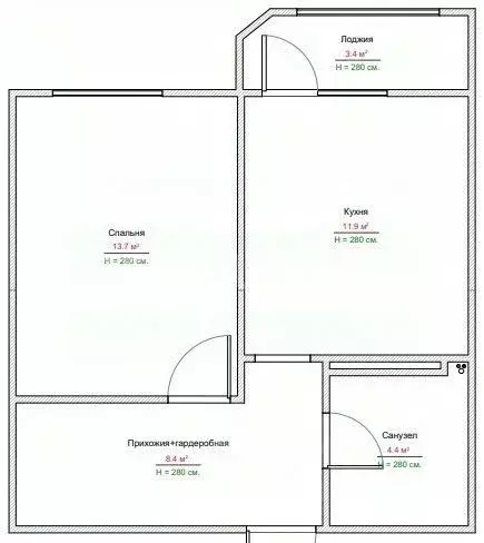 1-к кв. Краснодарский край, Новороссийск Мысхакское ш., 59 (40.4 м) - Фото 1
