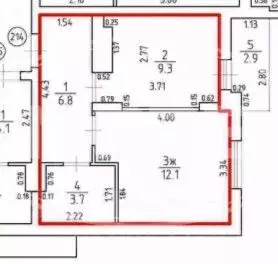 1-к кв. Калининградская область, Калининград ул. Старшины Дадаева, ... - Фото 2