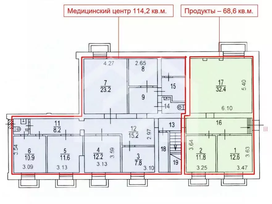 Помещение свободного назначения в Москва Звенигородское ш., 7 (192 м) - Фото 2