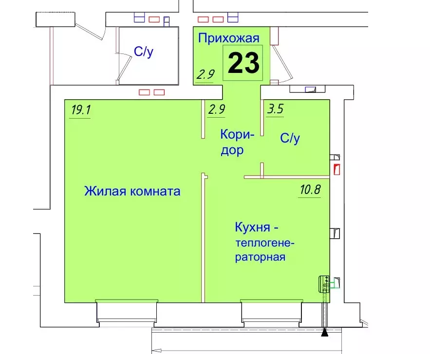 1-комнатная квартира: Струнино, Заречная улица (39.2 м) - Фото 0