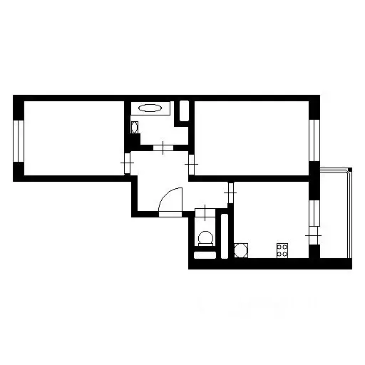 2-к кв. Санкт-Петербург ул. Адмирала Черокова, 18к2 (55.0 м) - Фото 1