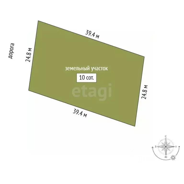 Участок в Татарстан, Менделеевск ул. Василия Белоусова, 36 (10.0 сот.) - Фото 2