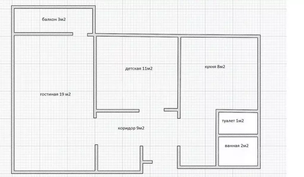 2-к кв. Смоленская область, Смоленск ул. Попова, 60 (51.0 м) - Фото 1