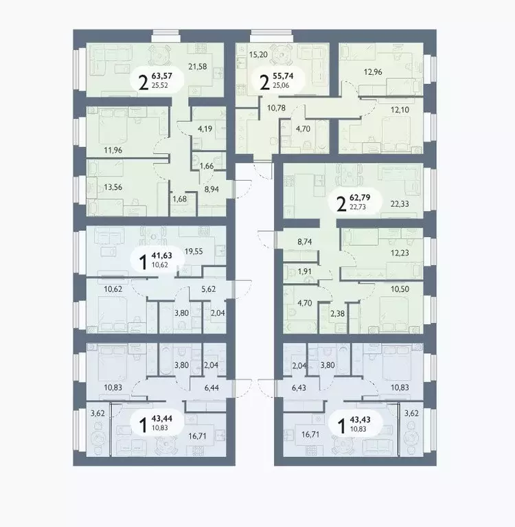 2-к кв. Брянская область, Брянский район, пос. Мичуринский, ... - Фото 2