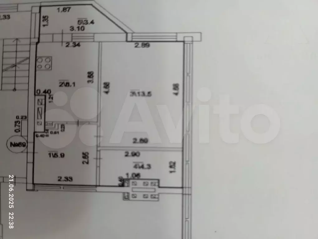 1-к. квартира, 31,8 м, 4/7 эт. - Фото 0