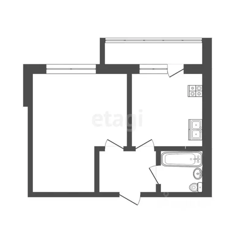 1-к кв. Мордовия, Саранск ул. Ульянова, 95 (38.6 м) - Фото 1