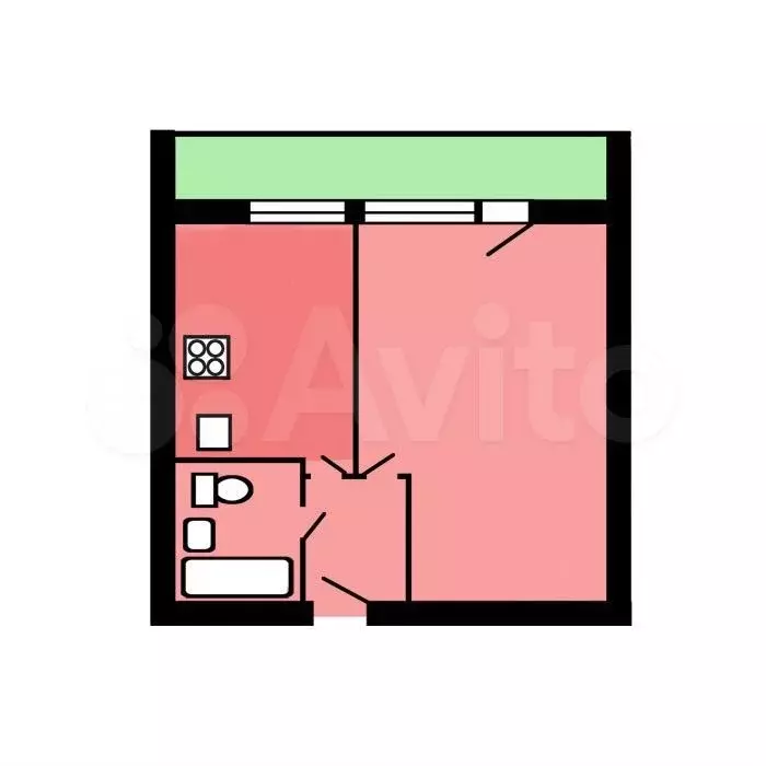 Квартира-студия, 36 м, 3/16 эт. - Фото 0