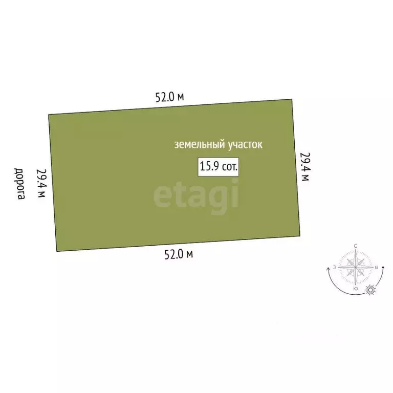 Участок в Тюменская область, Тюменский муниципальный округ, д. Ушакова ... - Фото 2