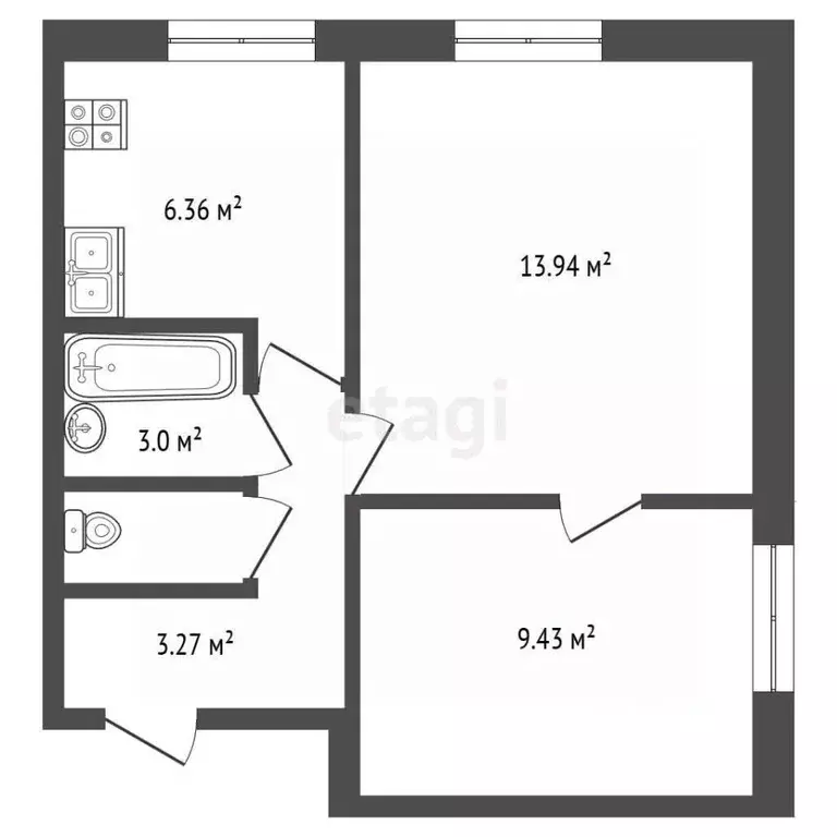 2-к кв. Москва 3-я Владимирская ул., 27 (42.0 м) - Фото 2
