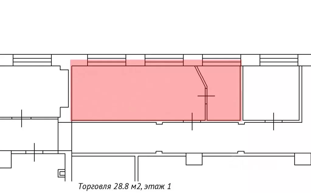 Торговая площадь в Санкт-Петербург Уральская ул., 19к9Ж (29 м) - Фото 1